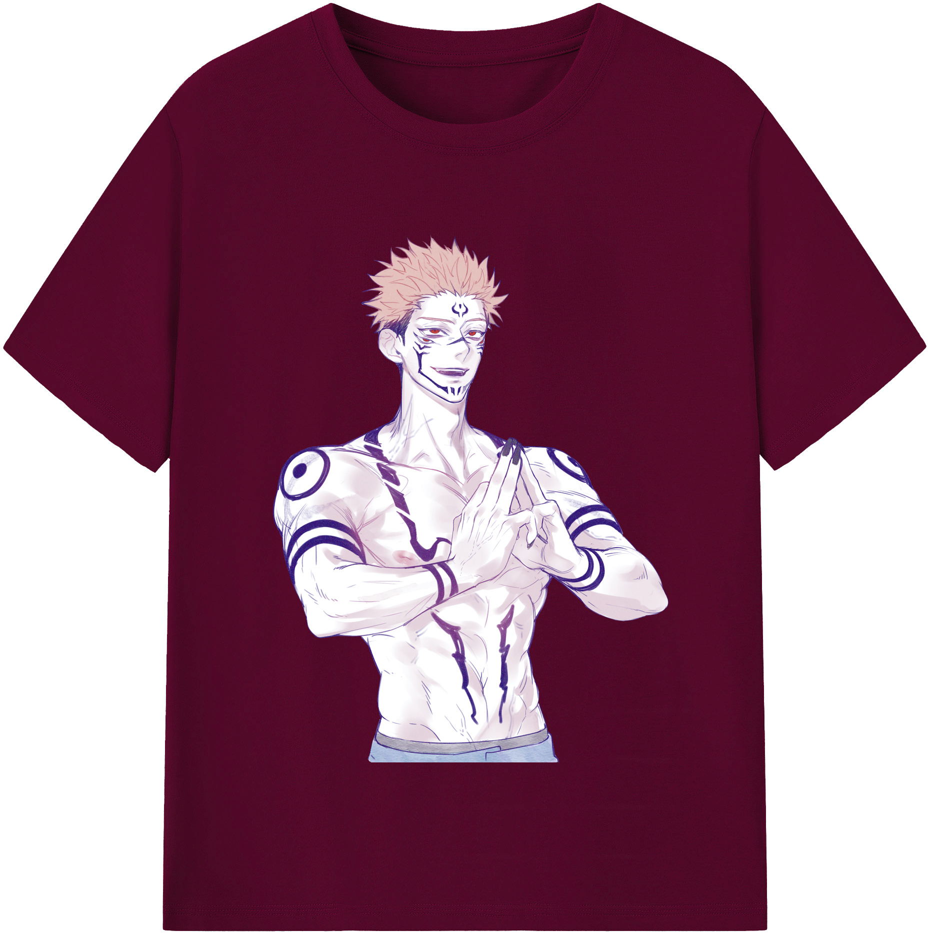 （画像用） 呪術廻戦 Jujutsu Kaisen レディースカジュアルプリントTシャツ（綿100％）
